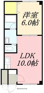 ピュアパレス栄町(ピュアパレスサカエマチ)【505号室】の間取り