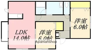 グローリィー志海苔【101号室】の間取り