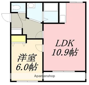 セゾンクレール昭和【2階】の間取り