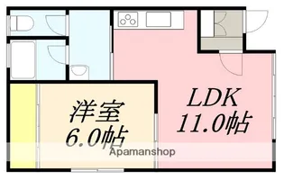 アルファ昭和【102号室】の間取り
