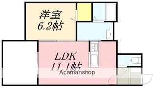 トルネラパージュ(TOURNER LA PAGE)【1階】の間取り