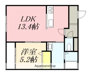セレース【4階】の間取り
