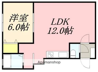 ノースアベニューⅠ【205号室】の間取り