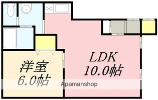 パステルコート五稜郭【202号室】の間取り