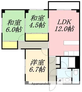 マンションマルノ【307号室】の間取り