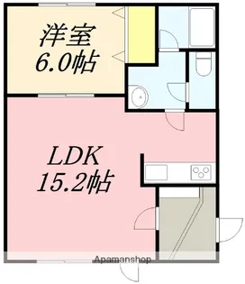 メゾンKAITOⅡ【103号室】の間取り