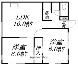 コーポKEN3【201号室】の間取り