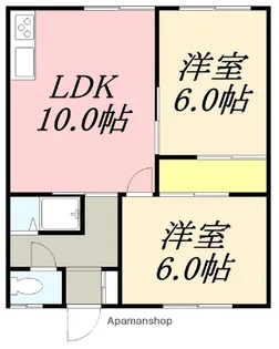 コーポKEN3【201号室】の間取り