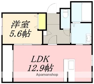 BLUE BEE(ブルービー)【104号室】の間取り