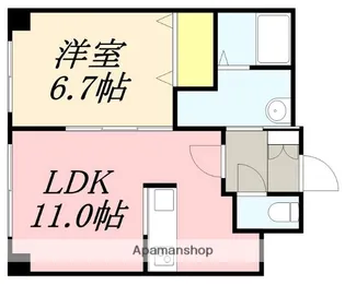 アンビション白鳥グランアージュ【303号室】の間取り