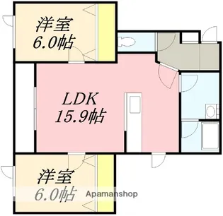 ダジュール【102号室】の間取り