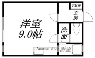 ピースフル時館【103号室】の間取り