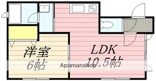 メイプル白鳥【101号室】の間取り