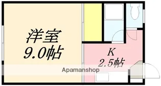 インテリア陣川【1階】の間取り