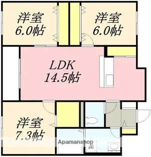 クレールマンション杉並(CLAIR MANSION 杉並)【201号室】の間取り