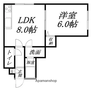 シャンブル杉並【301号室】の間取り