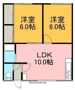 グランドハイツB【11号室】の間取り