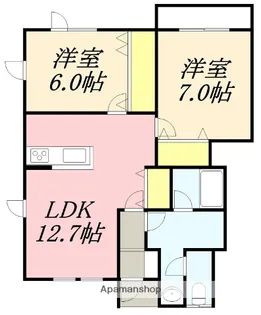 シャンティK【1階】の間取り