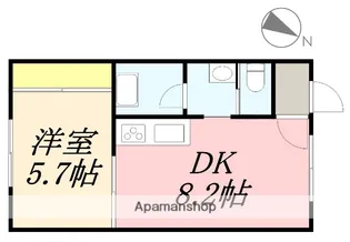 ピュアパレス昭和(ピュアパレスショウワ)【506号室】の間取り