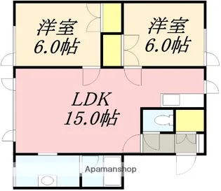 フラワーコート【101号室】の間取り