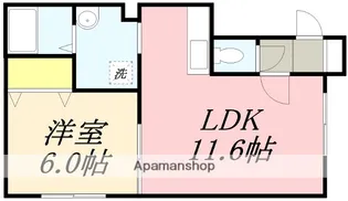 CLOVERLIFE昭和【2階】の間取り