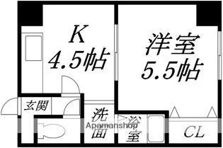 ソリッソ青柳【201号室】の間取り