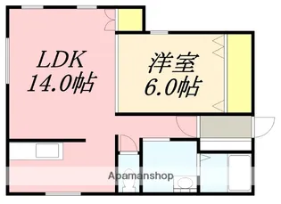 青柳ヒルズ間【201号室】の間取り
