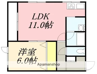 コーポTAIKO【101号室】の間取り