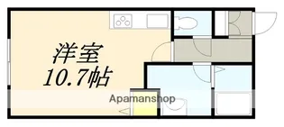 コスモB【102号室】の間取り