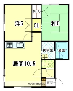 ピュアシティーⅡ【202号室】の間取り