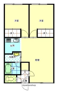 ヴァンベール【102号室】の間取り