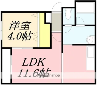 MAP【302号室】の間取り