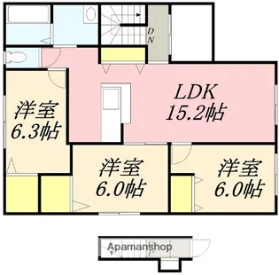 アルタクラッセ石川【201号室】の間取り
