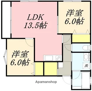 カーサデクエルノ【202号室】の間取り
