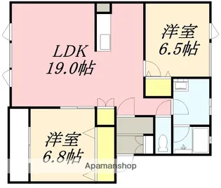 ル・レーヴ(LE REVE)【202号室】の間取り