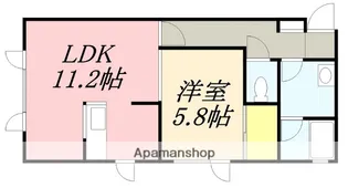 レザングレーヌⅡ【103号室】の間取り