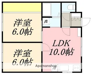 メゾンピースフルⅡ【201号室】の間取り