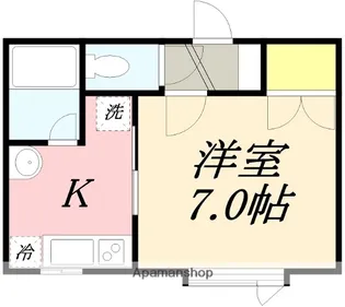 F1COURT【201号室】の間取り