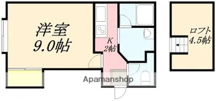 Uコートアネックス【103号室】の間取り