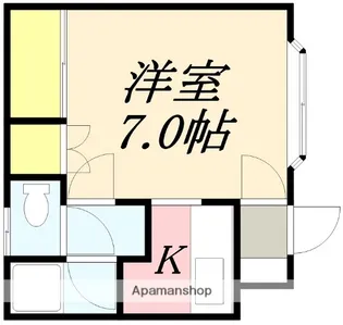コミュニティ上野【201号室】の間取り