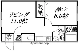 メゾンドアリス【201号室】の間取り