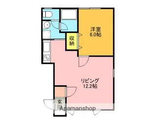 リーブ・コートⅡ【201号室】の間取り