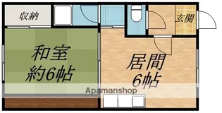 クレイドル大川【203号室】の間取り