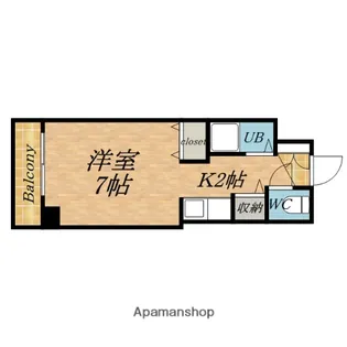 ■メゾン・ド・デトロワ■【1110号室】の間取り