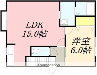 CS OONAWA【203号室】の間取り