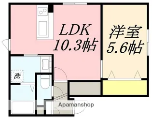 ラ・ルーナ【1階】の間取り
