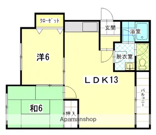 ドリームキャッスルⅡ【3号室】の間取り
