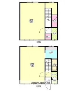 パレスおーまち【105号室】の間取り