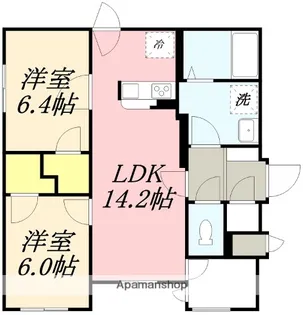 ミキパレス【1階】の間取り