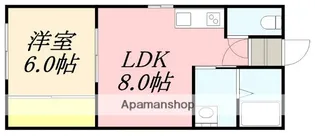 シティハイムかしわぎ【2階】の間取り